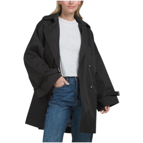 BERNARDO Oversized Hooded Trench Coat - Picture 1 of 3